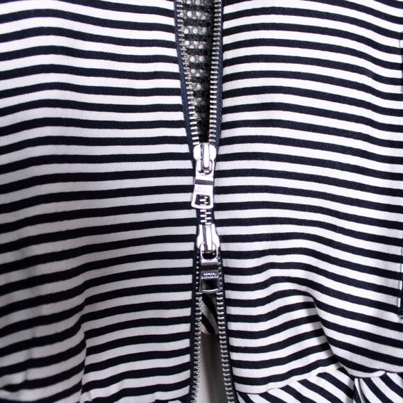 Armani Exchange Black & White Striped Bomber XS - Picture 4 of 16
